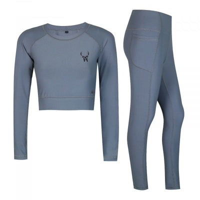 WOMEN CROP TOP YOGA SET