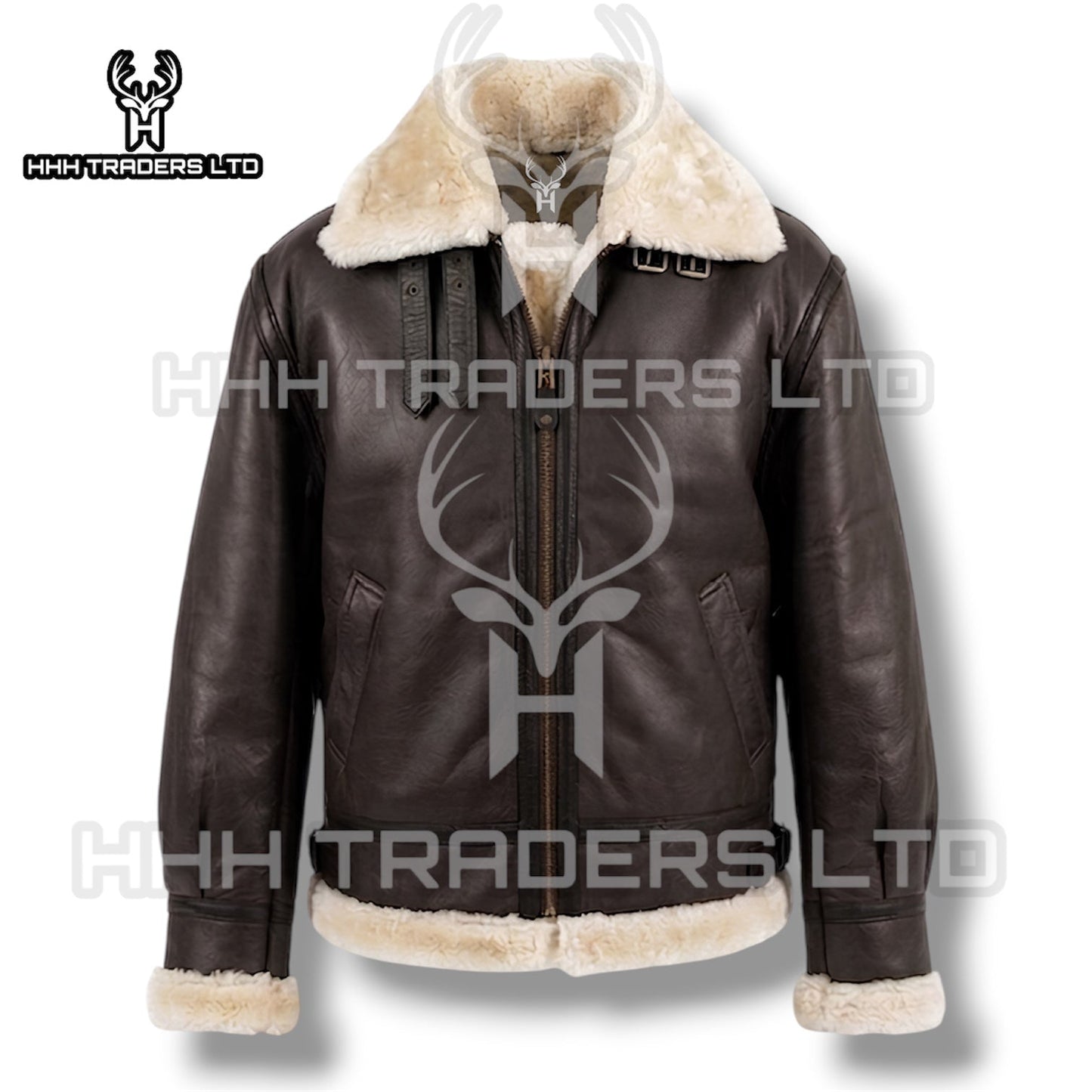 Leon RE4 Genuine Sheepskin Leather B3 Flight Cosplay