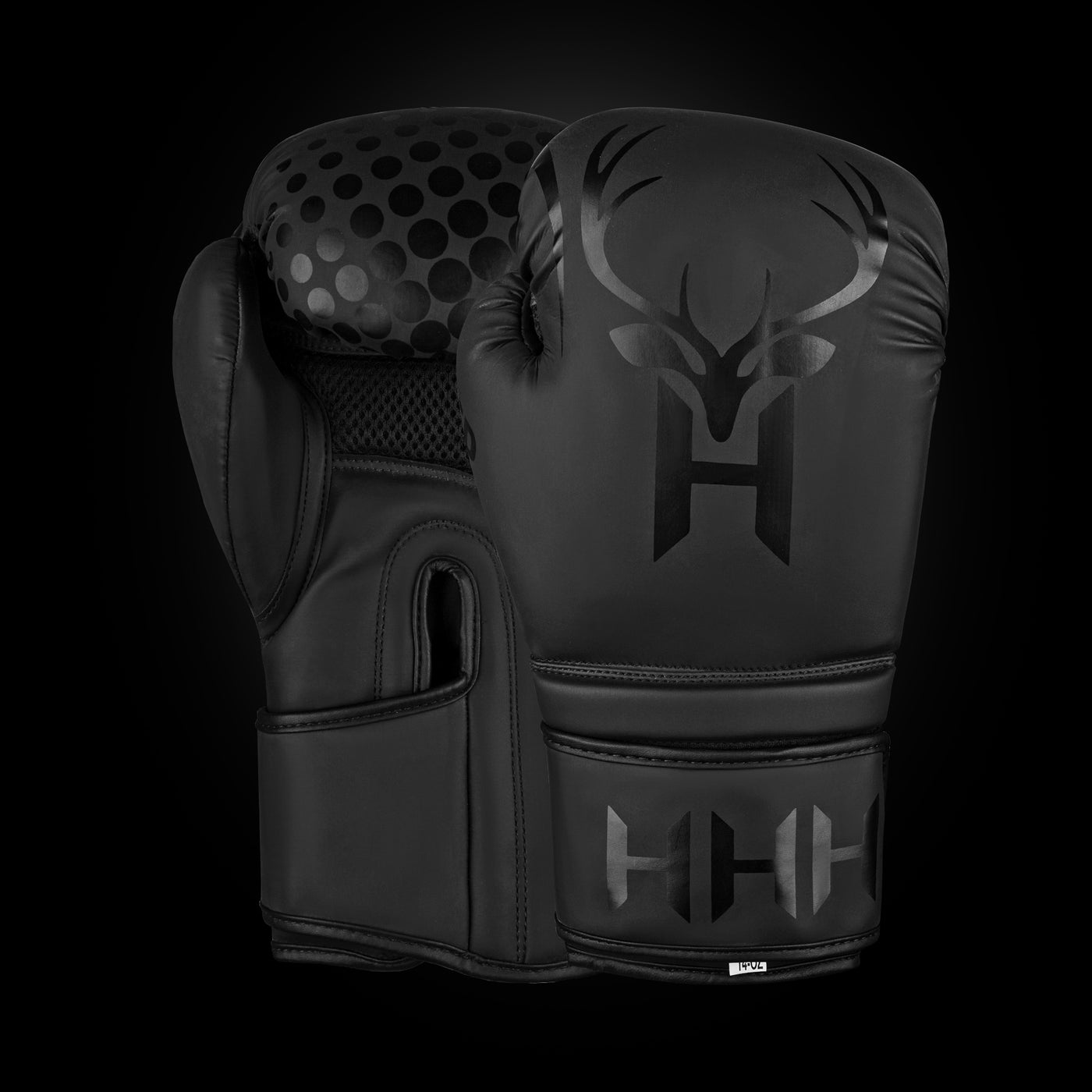 LEATHER BOXING GLOVES MATTE BLACK