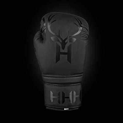 LEATHER BOXING GLOVES MATTE BLACK