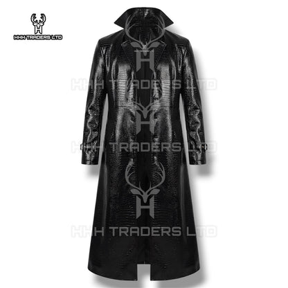 Albert Wesker Cosplay Full Set | Resident Evil 5 Leather Trench Coat & Outfit | Cowhide Leather Costume (Coat, Shirt, Pants, Belt)