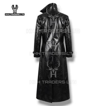 Albert Wesker Cosplay Full Set | Resident Evil 5 Leather Trench Coat & Outfit | Cowhide Leather Costume (Coat, Shirt, Pants, Belt)