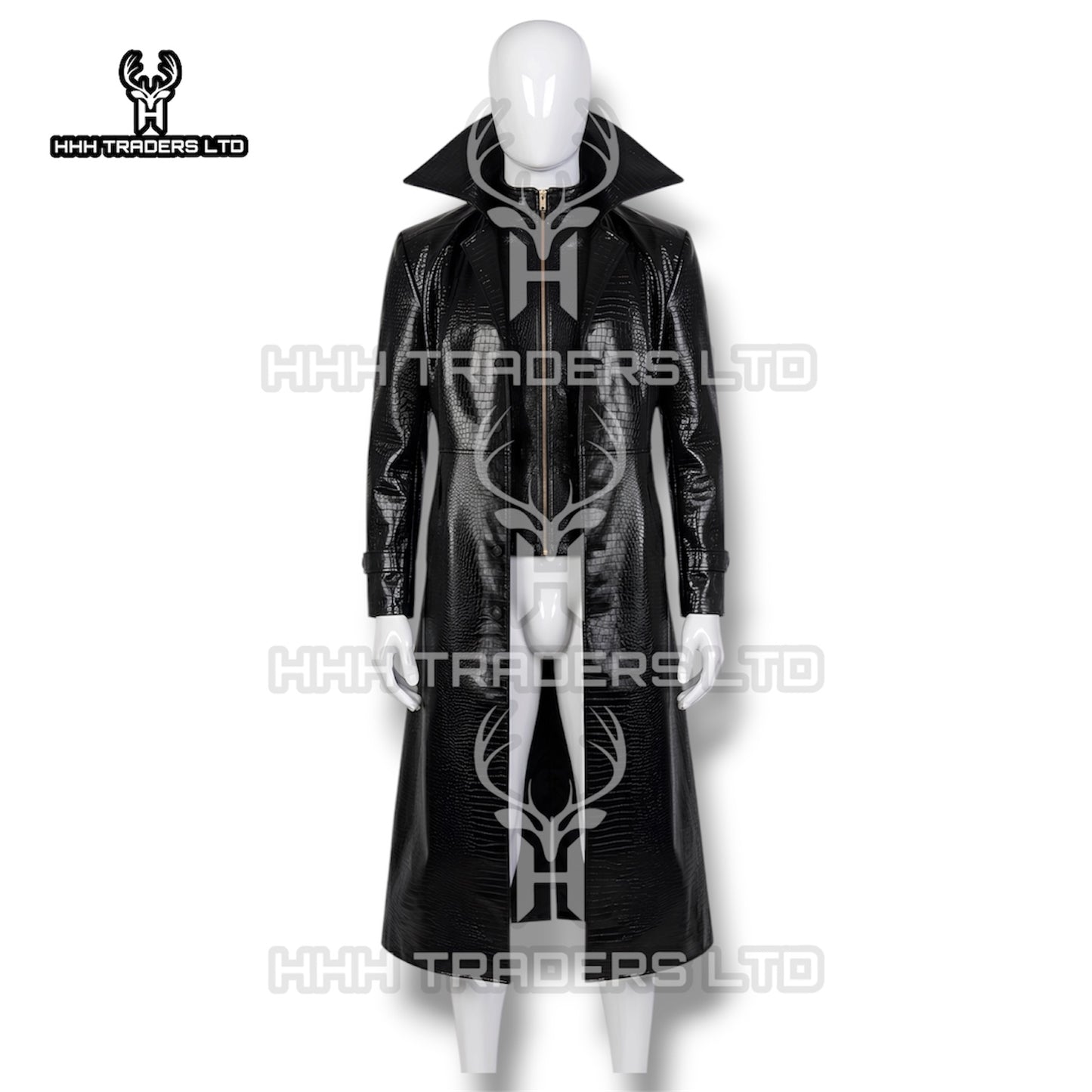 Albert Wesker Cosplay Full Set | Resident Evil 5 Leather Trench Coat & Outfit | Cowhide Leather Costume (Coat, Shirt, Pants, Belt)