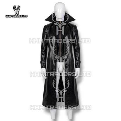 Albert Wesker Cosplay Full Set | Resident Evil 5 Leather Trench Coat & Outfit | Cowhide Leather Costume (Coat, Shirt, Pants, Belt)