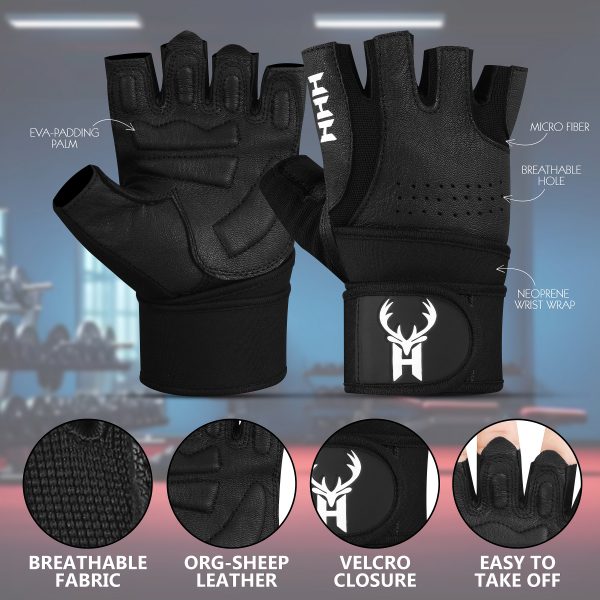 Leather Gym Gloves