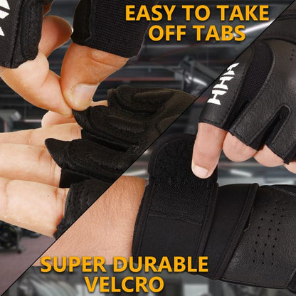 Leather Gym Gloves