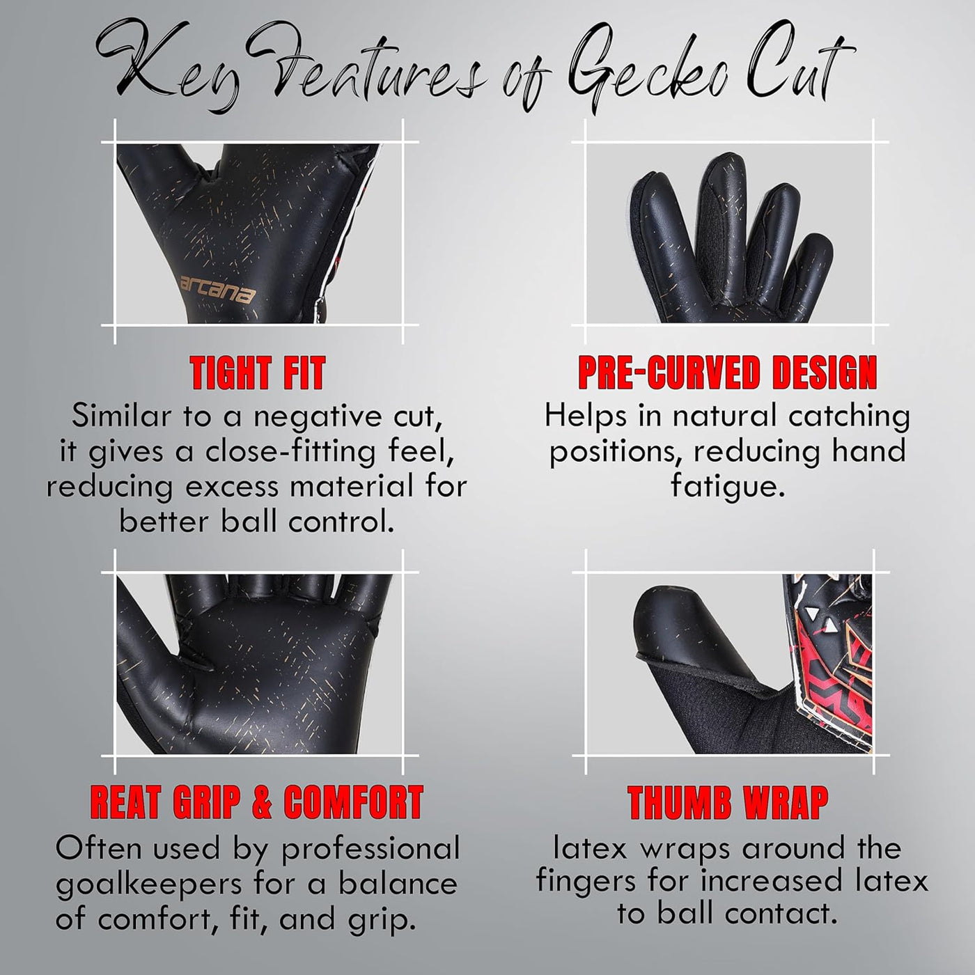 Arcana and Defender Goalkeeper Gloves