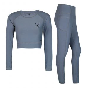 Women's Yoga Crop Top Set