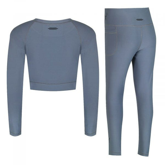 Women's Yoga Crop Top Set